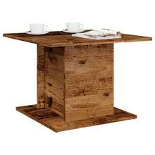 Tavolino da caffè vidaXL con finitura effetto legno anticato, 55,5x55,5x40 cm, in legno composito. - nero - Visualizzare 2