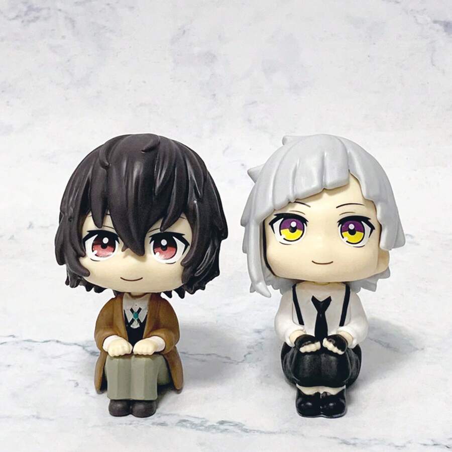 1 Piece Bungo Stray Dogs Chibi Articulated Sitting Pose Big Head  Nakajima Atsushi Figurine - Car & Desktop Ornament, Suitable For Daily Decoration, Valentine's Day Gift, Holiday Gift, School Use, Gift For Lover, Friends & Classmates, Fashionable Elegant Cute Unique - 2(盒裝) - 查看 1