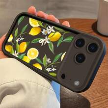 Lemon phone case suitable for  17 16 16E 15 14 13 12 11 Pro Max 17 Air 16 Plu silicone all inclusive protection anti slip and anti fall soft case - SKU1-limón - Ver 6