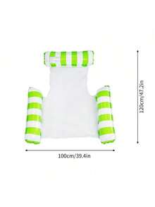 1pc Inflatable Pool Float, 4-In-1 Pool Hammock, Mesh Bottom, Triple Tube Design, Durable PVC Material, Portable Floating Chair Bed, Suitable For Adults, For Pool, Hot Tub, Lake, Beach, Enjoy Pool Leisure Time | Vibrant Color Pool Float | Comfortable Mesh Bottom Adult Pool Float