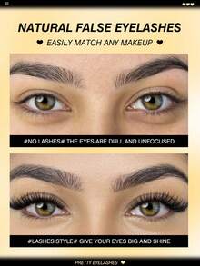 Rikuaild 6/12/18 Pairs Cat Eye Lashes 3D Natural False Lashes Fluffy Soft Cross Wispy Natural Eyelash Extension Makeup For Daily Style Eye Makeup - Natural Lashes - View 5