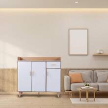 Kitchen Cabinet Organizers - Wood and White - View 7