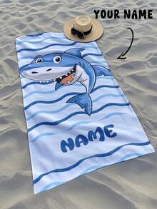 1pc Customized Bath Towel, Beach Towel, Kids Towel, Pool Towel, Bathroom Towel, Vacation Gift, Beach Towel, Outdoor Travel, Beach Essential, Beach, Pool, Bathroom, Swimming Hall, Carry-On, Personalized Bath Towel, Personalized Beach Towel, Pool Towel, Bath Towel, Girls Beach Towel, Boys Beach Towel, Vacation Gift, Beach Towel, Wedding Couple Commemorative Gift, Valentine's Day/Birthday Gift, Friend/Couple/Family/Pet - Multicolor - View 2