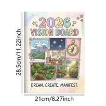Cuaderno de trabajo de Visión 2026 - Planificador de vida, seguimiento mensual y diario de gratitud