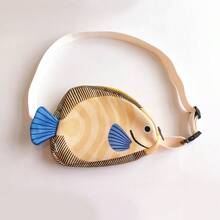 Cartoon Fish Shaped Large Capacity Adjustable Waist Bag, Ideal Storage Fanny Pack For Outdoor Sports, Casual Outings - Multicolor - View 11