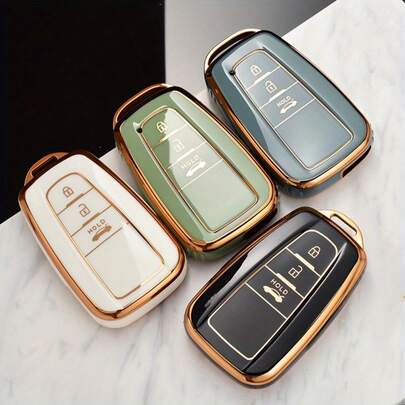 Este es un estuche protector para llaves de coche, compatible con modelos como Corolla, Camry, Avalon, RAV4 y Highlander. Fabricado con material TPU de alta calidad, es suave y duradero, lo que evita eficazmente los arañazos, el desgaste y los daños en la llave