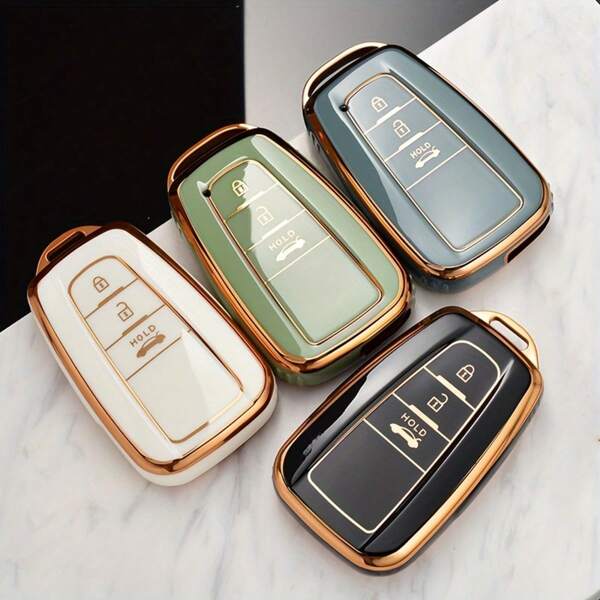 This Is A Protective Case For Car Keys, Compatible With Models Such As Corolla, Camry, Avalon, RAV4, And Highlander. Made From High-Quality TPU Material, It Is Soft And Durable, Effectively Preventing Scratches, Wear, And Damage To The Key