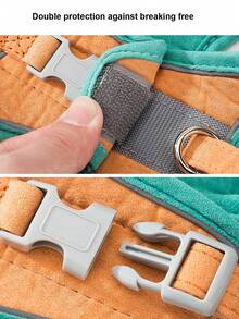 1 Set Arnés y Correa para Mascotas, Arnés de Chaleco Estilo Lindo para Gatos, Anti-Escape, Hebilla de Reflectante, Adecuado para Pasear Gatitos - Verde - Ver 5