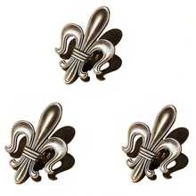 Large Iris Flower Planner Binder, Copper-Tone Metal File Folder, Coin Purse, TN Clip, Office Stationery, Long Tail Clip, Metal Memo Clip - Bronze - View 9