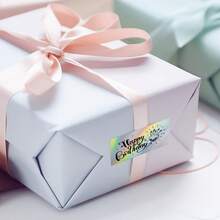 3-6 Roll Holographic Silver Thermal Label Paper, Self-Adhesive Laser Stickers For Glitter Labels/Thank You Cards, Compatible With Pocket Printers - Multicolor - View 5