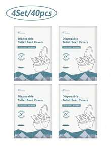 10/30/50片装一次性可冲散纸质马桶座垫，便携旅行装，适合成人和儿童如厕训练、飞机旅行、公路旅行、露营、酒店、返校旅行必备品、海滩度假、暑假、学习用品