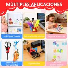 wsf10PCS Juguetes Magneticos Humanoides Juguetes de Construccion Magneticos 3D Imanes Nevera Humanoide Imanes de Goma Transparentes Novedosos Regalos de Navidad para Niños y Niñasaad - 10 - Ver 7