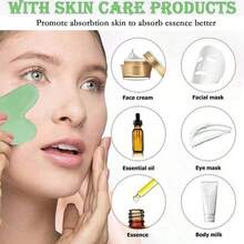 Hongbu ZHOU 1/2/3pcs Ice Roller Set - Facial Skincare Ice Roller, Face Massage Roller Tool, Silicone Ice Roller, Face Gua Sha Roller Set, With Roller Massager, Face & Eye Massage Tool, Face Contour Care Massage Tool, Suitable For Eyes, Neck And Face, Ice Roller Mold, Ice Cube Skincare Tool, Summer Ice Massage Products, Office Supplies, Study Supplies, Travel Essentials - 薄荷綠 - 查看 7