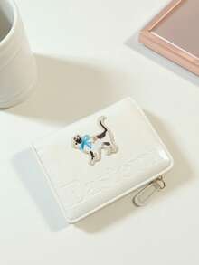 卡通腊肠犬钱包，女士短款钱包，折叠式小巧钱包，多功能卡包零钱包三合一，多层零钱包，卡包，大容量零钱包，便携式卡包，对折短款卡包，零钱包，证件夹，按扣钱包，可爱拉链钱包，时尚按扣女士钱包，适合日常、外出和购物，是送给姐妹、闺蜜、亲戚的生日、节日理想礼物。 - 彩色 - 查看 8