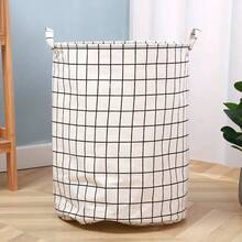 1 chiếc - Giỏ đựng quần áo bẩn gia đình, Giỏ đựng quà tặng, Thùng đựng đồ chơi, Giỏ đựng quần áo bẩn bằng vải lưới, Giỏ đựng đồ lớn gấp gọn chống thấm nước, Giỏ đựng đồ phòng tắm, phòng ngủ - trắng - Xem 4