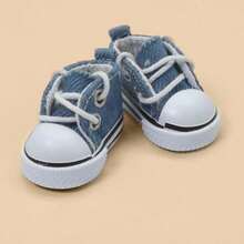 兼容娃娃鞋系列，帆布鞋，适合10-17厘米的第一代、第二代、第三代娃娃，派对和聚会服装 - 彩色 - 查看 7