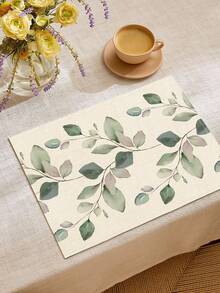 1pc Leaf Pattern Table Runner/Placemat, Suitable For Holidays, Parties, Birthdays, Dinners, Kitchen & Dining Room Table Decor, All Season Home & Living Decoration - Multicolor - View 6