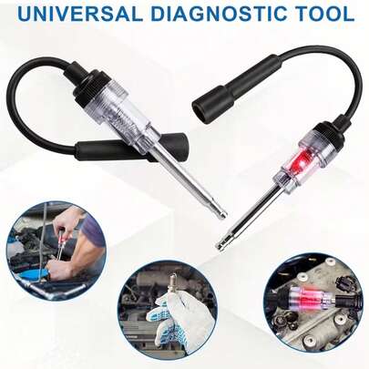 Universal Car Test System Coil Engine Car Circuit 12V Diagnostic Test Ignition Accessories Spark Tester, Automotive Tools, Ignition Tester, Spark Tester, Car Diagnostic Tool