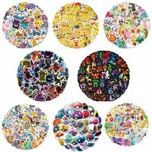 5 gói, mỗi gói 60 hoặc 50 miếng dán hoạt hình dễ thương, hình dán Pokeball tự làm, hình dán chống thấm nước cho ván trượt, sổ tay. - Nhiều màu - Xem 1