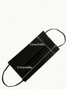 100pcs Black Disposable Face Shields - Non-Reusable, Non-Medical - Safety And Occupational Protection - Black - View 7