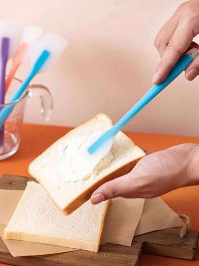 3 Pcs Minimalist Transparent Style Silicone Spatulas Heat-Resistant Non-Slip Easy-Clean Non-Stick Scrapers For Butter Scraping/Cream Whipping/Cake Baking/Jam Spreading Home Baking Tools Apartment Kitchen Essentials Mother's Day Gifts/Family Baking/Back To School Dorm Supplies ,Kitchen Essentials,Kitchen Gadgets,Home Decor,Kitchen Items,Kitchen Accessories,Valentine's Day