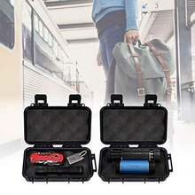 CYPNEstuche rígido impermeable a prueba de golpes hermético de espuma antipresión flotante caja de supervivencia caja de almacenamiento protectora seca con 2 hebillas en forma de U para acamparFashion