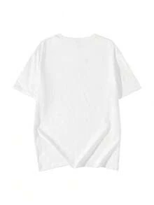 100% Cotton T-Shirt With Printed Design, Music Group Global KATSEYE Mosaic, Members, Graphic Shirt, Casual Style, Skater/Streetwear - 白色的 - 查看 5