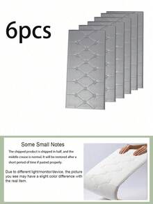 3D立体压纹自粘XPE泡沫墙纸,防水防潮仿皮纹理,床头板防撞软墙贴,可重复使用和裁剪,适用于卧室和客厅墙面装饰,隔音加厚墙面 - 彩色 - 查看 25