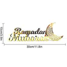 1pc Gold Acrylic 3D Letter Tabletop Decor, Holiday Home Decoration - Multicolor - View 3