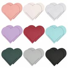 18 Pcs Leather Heart Bookmarks, Cute Heart Bookmark Corner, Bookmarks For Women, Book Marks For Teachers Students Schoolsss Office Home Supplies - 18 chiếc (Trái tim bằng da) - Xem 1