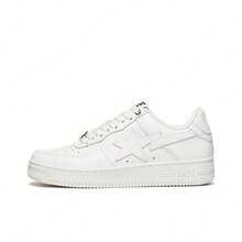 A BATHING APE Bape Lace-Up Metal Eyelet Casual Sneakers, Suitable For Home Wear, All Seasons - White - View 8