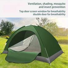 Automatic Camping Tent, Suitable For Outdoor Beach Travel, Camping Tent, Quick Setup Tent, Thickened Sunscreen Tent, Portable Quick-Open Tent, 2-Person Portable Folding Tent, Suitable For Camping, Backpacking, Hiking And Mountaineering, 2-Person Outdoor Shelter, Easy To Set Up, Lightweight And Durable, Multipurpose Outdoor Camping Tent, Ideal Gift For Outdoor Enthusiasts. - Multicolor - View 4