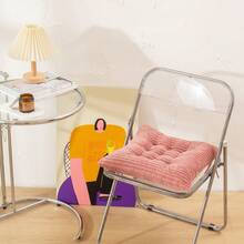 1pc Linen Fabric Seat Cushion, Tatami Mat Cushion, Office Chair Cushion, Bench Cushion, Buttock Cushion, Winter Super Warm Cushion, Festival Cushion Gaming Chair Car Seat Cushion Chair Pillow - Multicolor - View 13