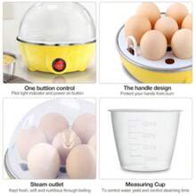 Egg Cooker,Egg Boiler Maker, Boiled Egg Cooker, Egg Steamer, Electric Eggs Boiler Multifunctional Mini Eggs Cooker Steamer Poacher For Kitchen Use (US) - US A Type Plug(110-127V) - View 8