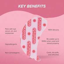 Pink Eye Masks Containing Collagen And Hyaluronic Acid - Daily Skincare Eye Patches With Brightening And Skin-Evening Ingredients That Help Reduce Pigmentation Caused By Dark Circles. - 粉紅色的 - 查看 3