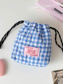 1 Bolsa para Câmera Acolchoada Xadrez Fofa, Estojo para Câmera CCD, Material Macio, Anti-queda e à Prova de Poeira, Bolsa Pequena para Câmera, Adequada para Armazenamento de Câmeras com Cartão Preto, Simples e Portátil, Anti-queda, Anti-arranhões, Uso Externo Multiuso, Acessório para Câmera, Essencial para Viagem, Essencial para Cruzeiro, Essencial para Dormitório, Presentes de Aniversário, Presentes para Madrinhas, Presentes para Mães, Presentes para Professores, Presentes de Dia dos Namorados, Estojo para Carregador, Organizadores de Bagagem para Mulheres e Homens - Multicolorido - Ver 12