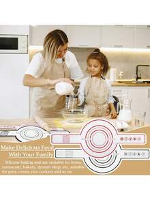 适用于荷兰烤锅的硅胶面包垫，1个面包吊带，带长柄的硅胶烘焙垫，不粘面包烘焙吊带烤箱垫，圆形硅胶垫片