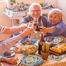 20张复古波西米亚风纸巾，一次性纸巾，浴室擦手巾，适合派对装饰 - 彩色 - 查看 13