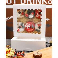 Cajas automáticas para panadería, Cajas para pastelería con ventana - Negro - Ver 7