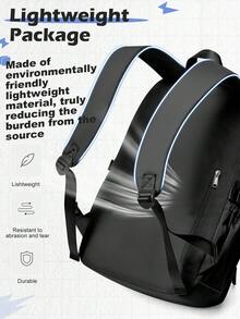 Fashionable Student Backpack, Travel Backpack, Large Capacity Laptop Compartment, Star Patches Extra Large Women's Pack, Spine Protection, - Multicolor - View 8