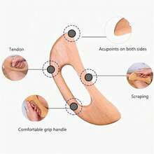 SilvaLex Wooden Massage Tool, Full Body Massager, Hand Massager, Leg Massager, Shoulder Massager, Shoulder & Neck Massage Tool, Facial Massage Tool, Back Massager, Waist Massager, Full Body Muscle Massager - Apricot - View 8