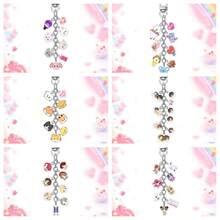 1个KPOP BTS Skz EN V Jimin J-Hope RM Jin钥匙扣/吊坠，适用于衣服、包包、车钥匙 - 创意可爱派对装饰，是圣诞节、情人节、生日礼物的理想之选