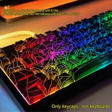 PBT Keycaps, CHERRY Profile Keycaps,Keycap Set, Transfer Fits MX Switches & 6.25U Space, Keycaps For Keyboard,Keyboard Is Not Included, Keycap Set Only. - CHERRY - View 2