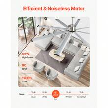 Ceiling Fan - Brushed Nickel - View 3