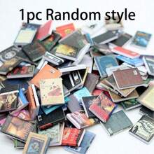 1:12 Scale Mini Collectible Bookshelf (With 60 Mini Books) - Compact Plastic Display Rack With Multiple Compartments, Ideal For Mini Novels, Indoor/Outdoor Decor, White, Collectable Display Rack | Plastic Structure - Multicolor - View 11