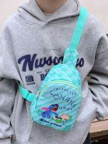 Disney 迪士尼迷你腰包，时尚儿童小包，可爱零钱包，卡通史迪奇收纳包，迷你胸包，多功能收纳包，派对礼品零钱包，户外运动包 - 彩色 - 查看 7