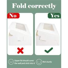 Caja de galletas con ventana, Paquetes de doble uso, Caja de pastelería para empaque de galletas - Negro - Ver 5