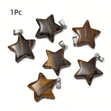 1Pc Natural Stone Five-Pointed Star Charm Pendant For DIY Valentine's Day Gift Jewelry Making Supplies - Natural Stone Five-pointed Star Pendant - View 12