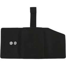 Cartera Minimalista Delgada, Cartera Minimalista de Cuero para Tarjetas de Crdito, Monedero, Porttil, Multifuncin, Tarjetero, para Hombres y Mujeres Marrn - Negro - Ver 3