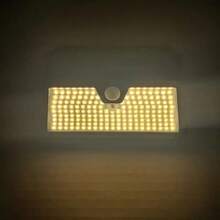 185 LED Warm Light Wall Lamp, Solar Powered Outdoor, 3 Modes Solar Outdoor Garden Light With Motion Sensor, IP65 Solar Outdoor Wall Light, Suitable For Garden, Pathway, Front Door, Security Lighting, Garden, Garage, Street, Christmas, Halloween, Father's Day Gift - Warm Light - View 8